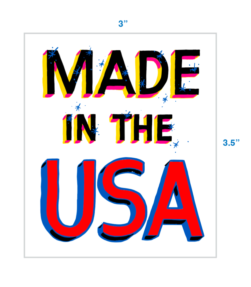 MADE IN THE USA Stickers