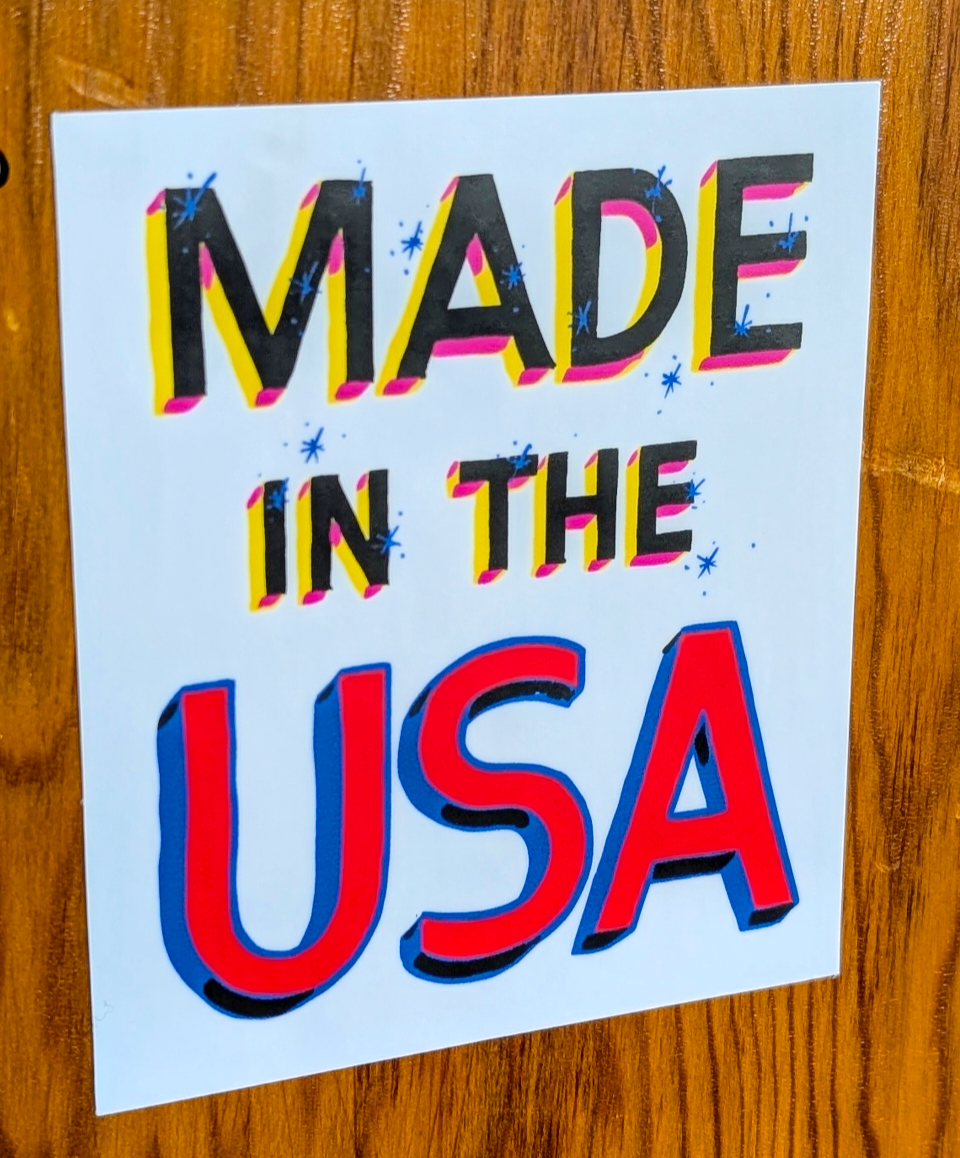 MADE IN THE USA Stickers