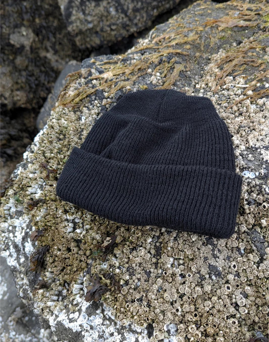 Black Wool Cap