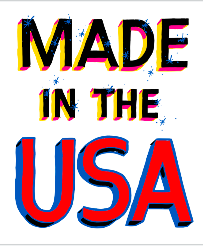 MADE IN THE USA Stickers